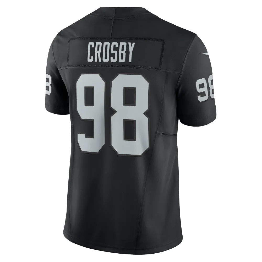 Men's Las Vegas Raiders Maxx Crosby Black Vapor F.U.S.E. Limited Jersey