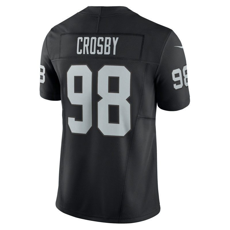 Men's Las Vegas Raiders Maxx Crosby Black Vapor F.U.S.E. Limited Jersey