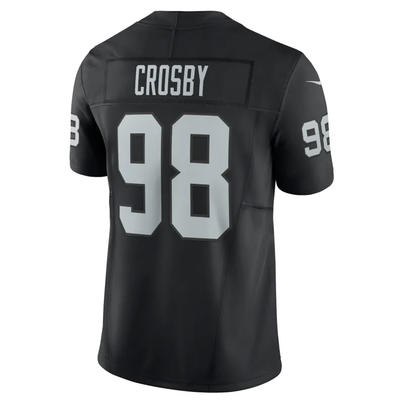 Men's Las Vegas Raiders Maxx Crosby Black Vapor F.U.S.E. Limited Jersey