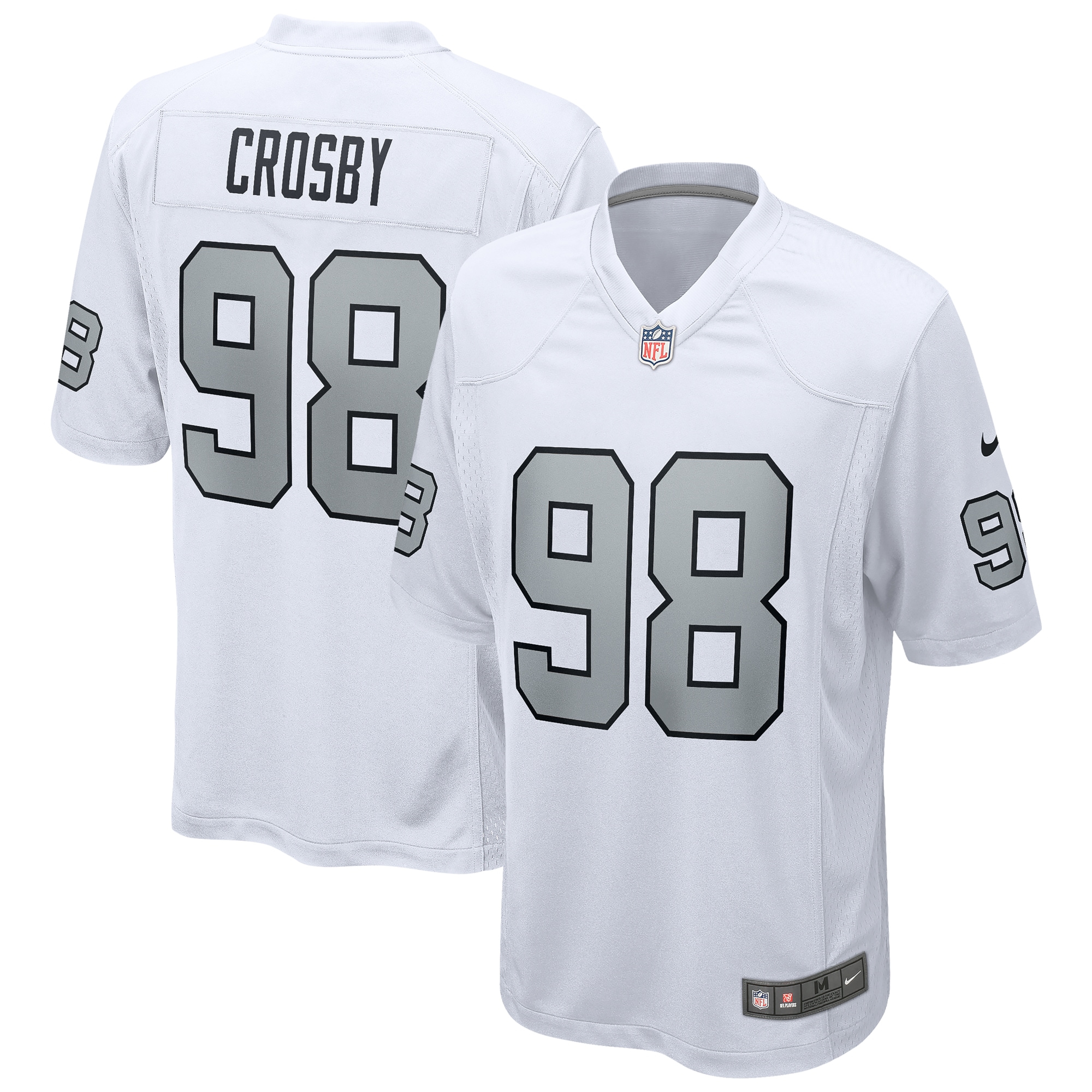Men's Las Vegas Raiders Maxx Crosby White Alternate Game Jersey