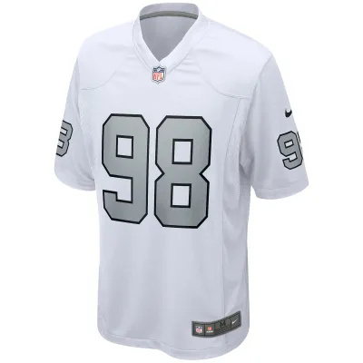 Men's Las Vegas Raiders Maxx Crosby White Alternate Game Jersey 02