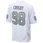 Men's Las Vegas Raiders Maxx Crosby White Alternate Game Jersey