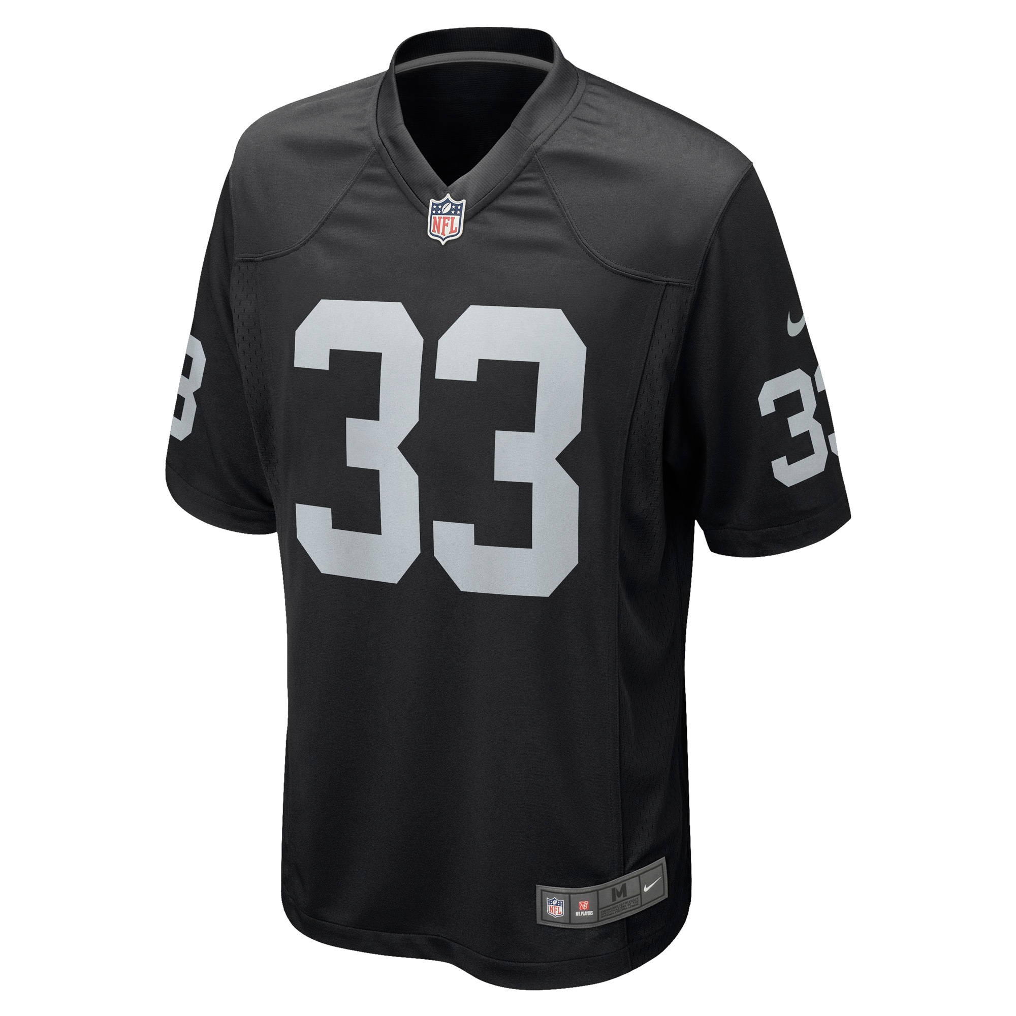 Men's Las Vegas Raiders Roderic Teamer Black Game Jersey