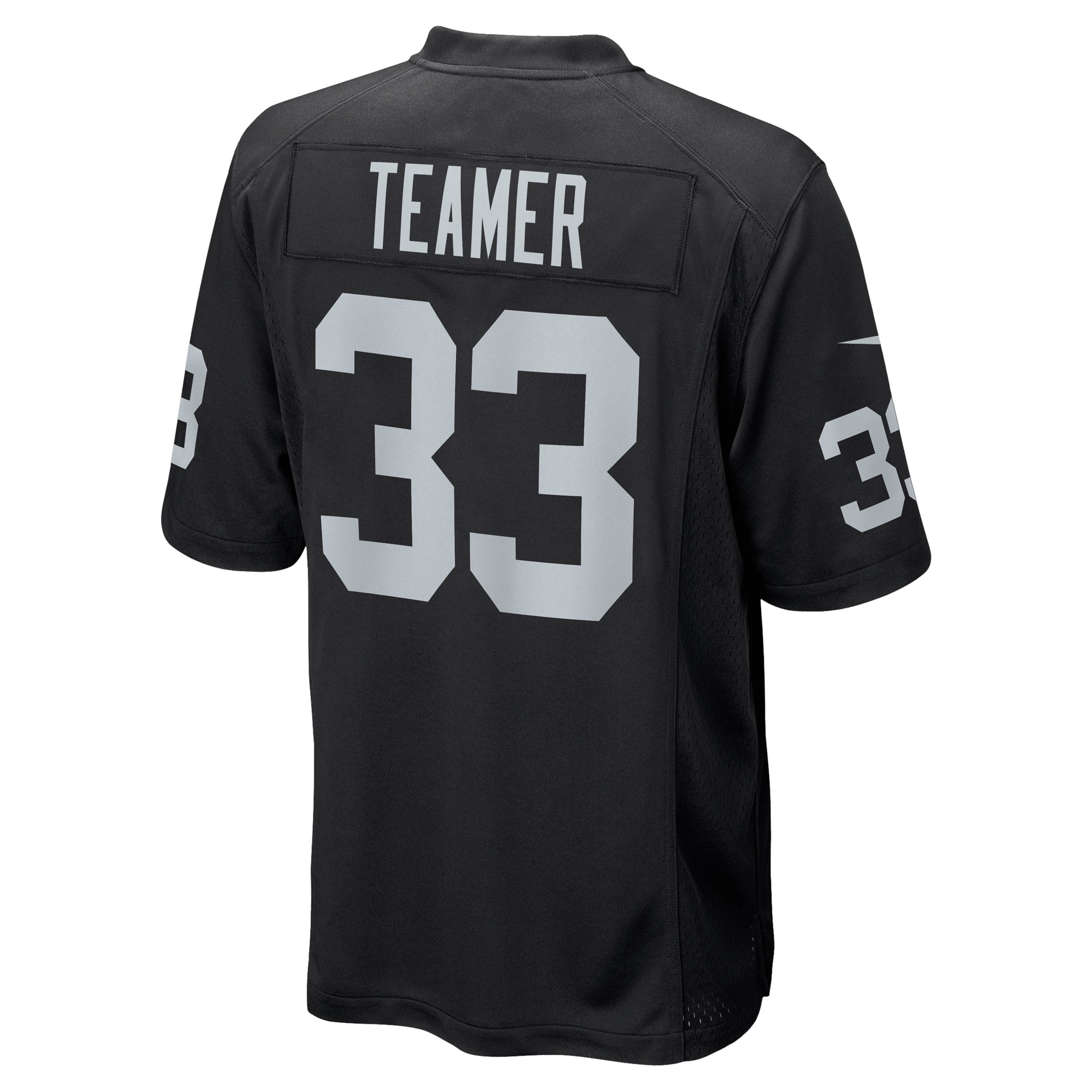 Men's Las Vegas Raiders Roderic Teamer Black Game Jersey