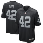 Men's Las Vegas Raiders Ronnie Lott Black Game Retired Player Jersey