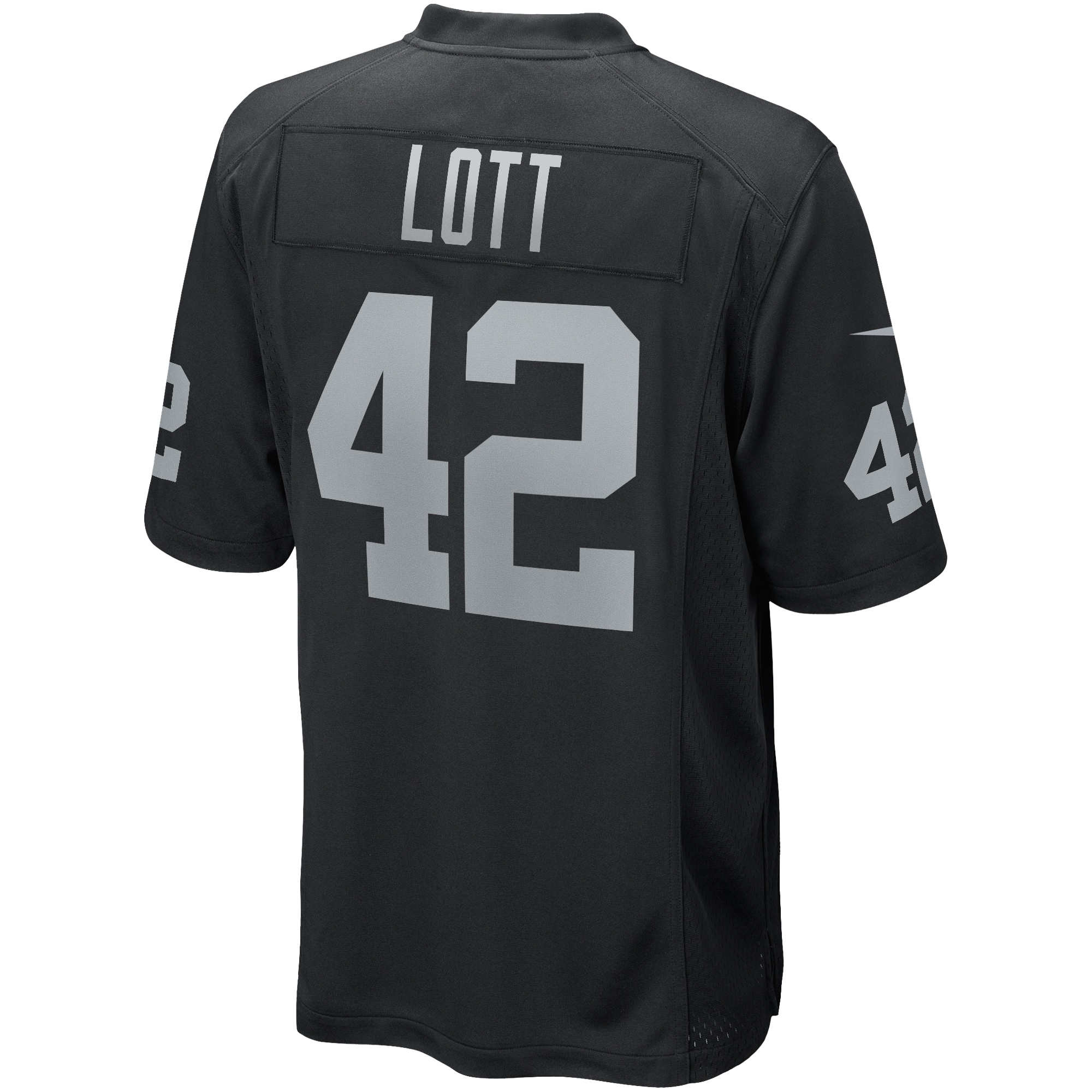 Men's Las Vegas Raiders Ronnie Lott Black Game Retired Player Jersey