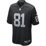 Men's Las Vegas Raiders Tim Brown Black Game Retired Player Jersey