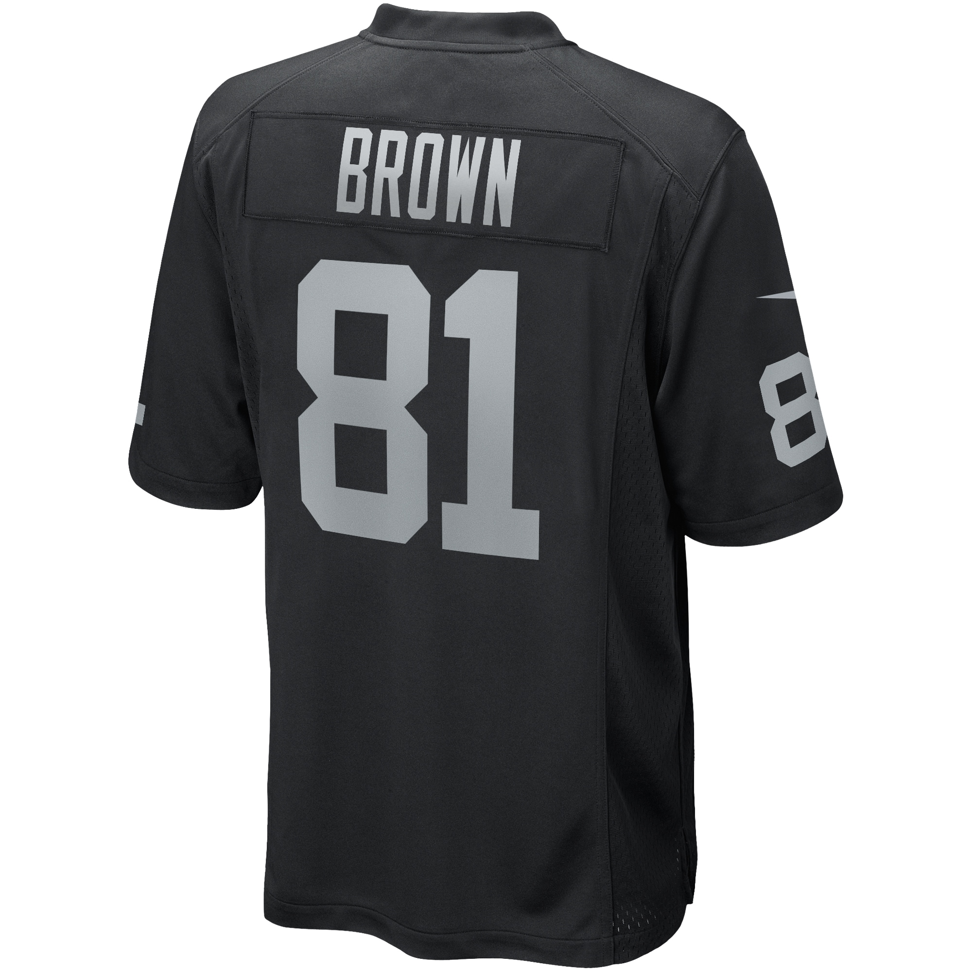 Men's Las Vegas Raiders Tim Brown Black Game Retired Player Jersey