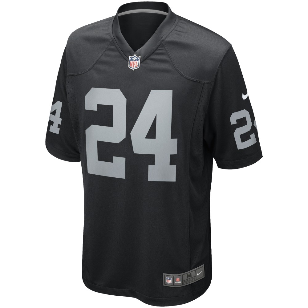Men's Las Vegas Raiders Willie Brown Black Game Retired Player Jersey
