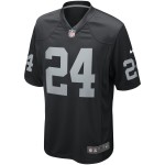 Men's Las Vegas Raiders Willie Brown Black Game Retired Player Jersey