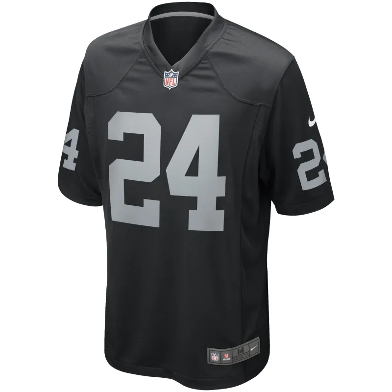 Men's Las Vegas Raiders Willie Brown Black Game Retired Player Jersey
