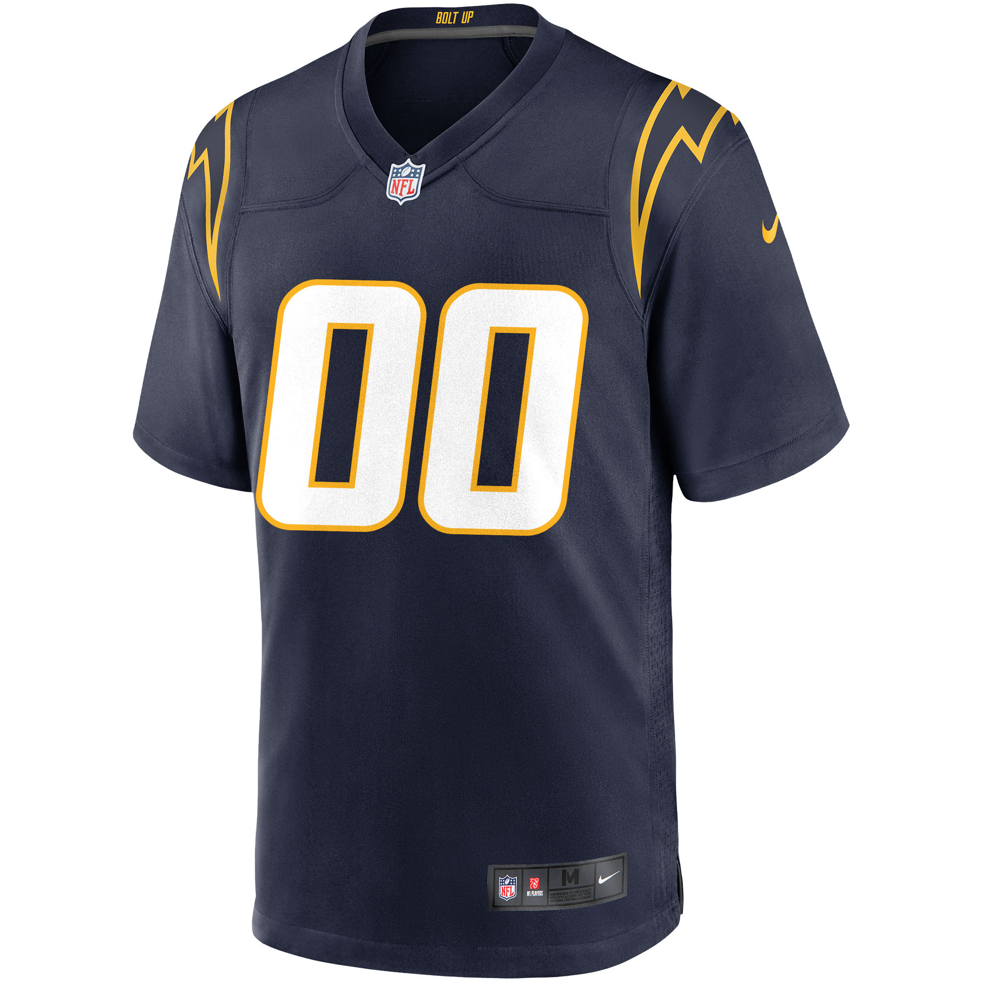 Men's Los Angeles Chargers Navy Alternate Custom Game Jersey