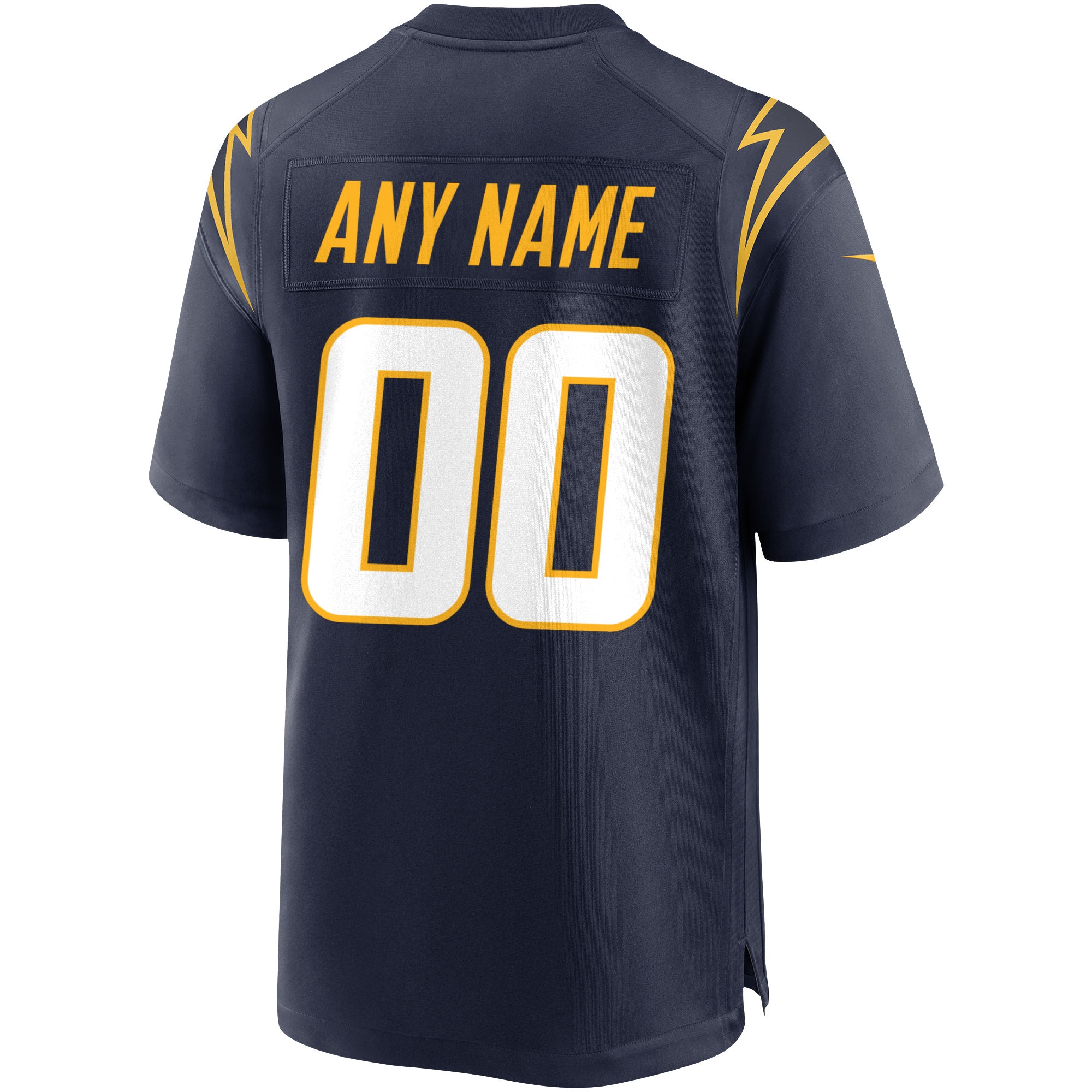 Men's Los Angeles Chargers Navy Alternate Custom Game Jersey