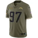 Men's Los Angeles Chargers Olive 2022 Salute To Service Limited Jersey