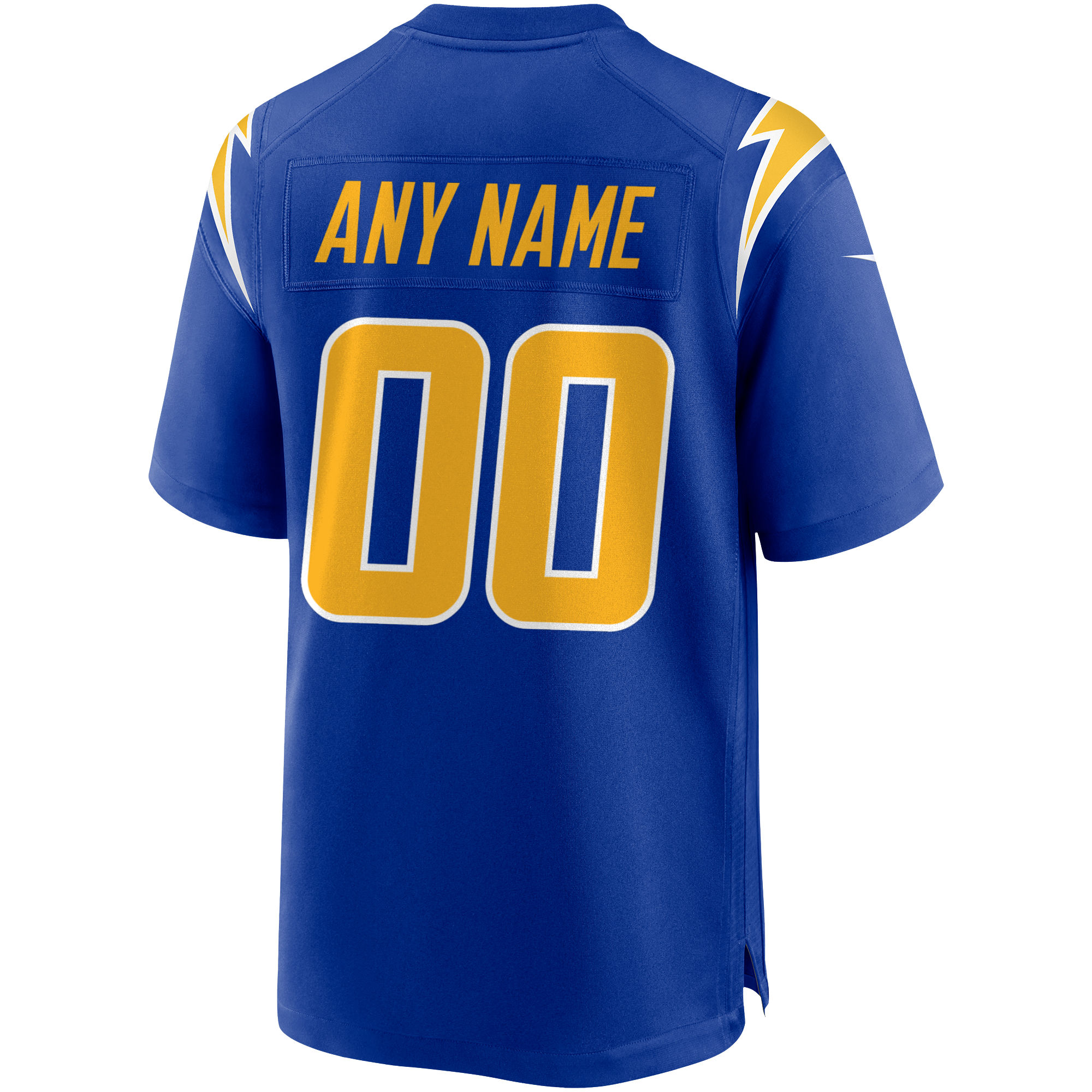 Men's Los Angeles Chargers Royal Alternate Custom Game Jersey