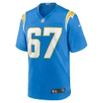 Men's Los Angeles Chargers Alex Leatherwood Powder Blue Team Game Jersey