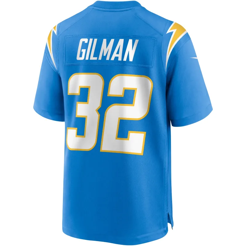 Men's Los Angeles Chargers Alohi Gilman Powder Blue Game Jersey