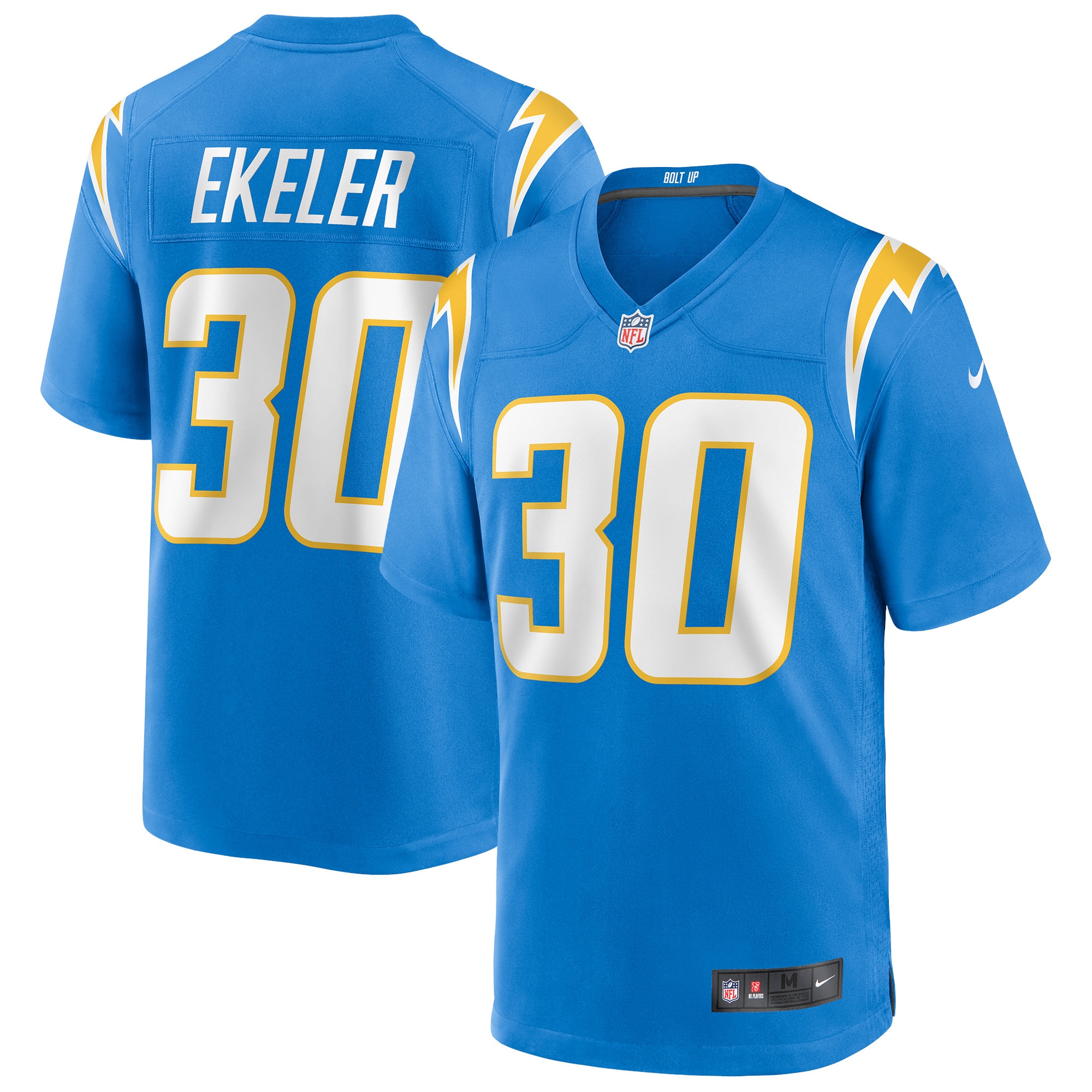 Men's Los Angeles Chargers Austin Ekeler Powder Blue Game Player Jersey