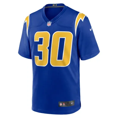 Men's Los Angeles Chargers Austin Ekeler Royal Game Jersey 02
