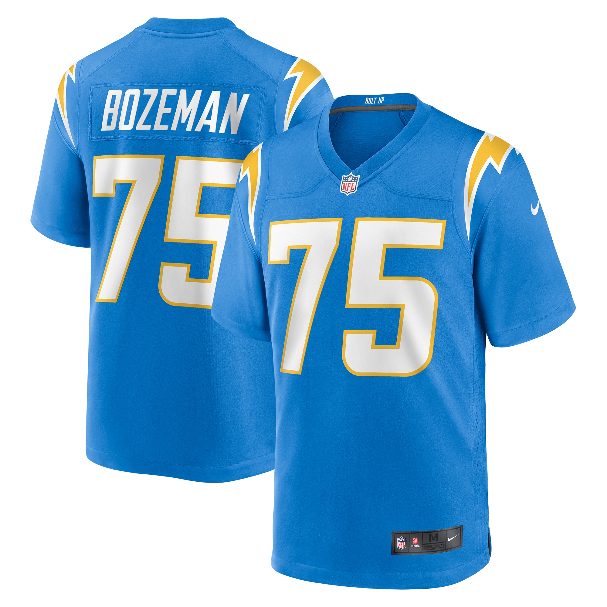 Men's Los Angeles Chargers Bradley Bozeman Powder Blue Game Jersey