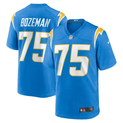 Men's Los Angeles Chargers Bradley Bozeman Powder Blue Game Jersey 01
