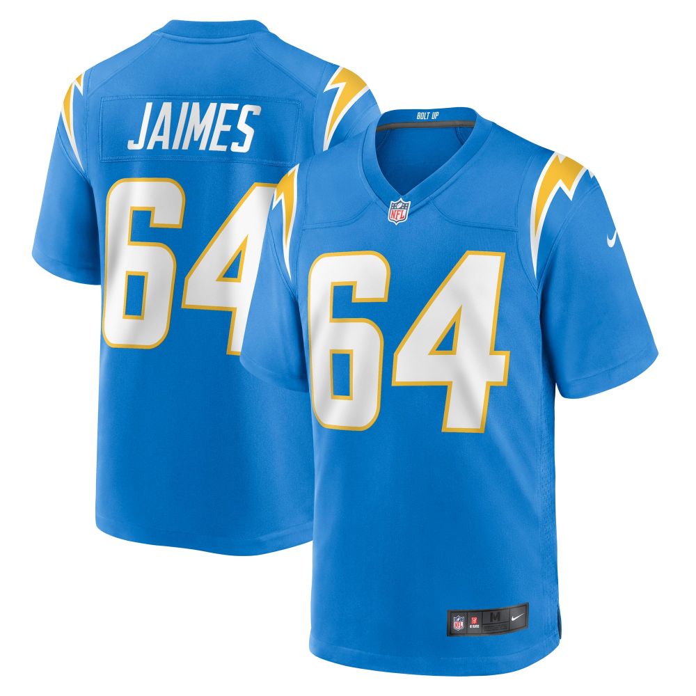 Men's Los Angeles Chargers Brenden Jaimes Powder Blue Game Jersey
