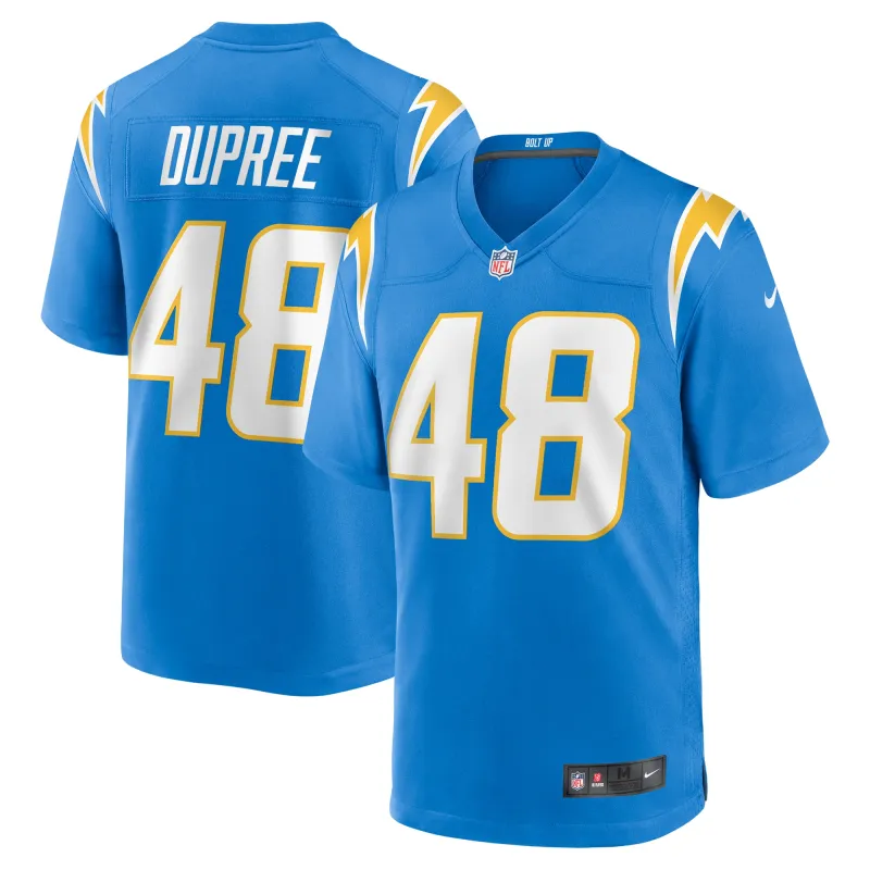 Men's Los Angeles Chargers Bud Dupree Powder Blue Team Game Jersey