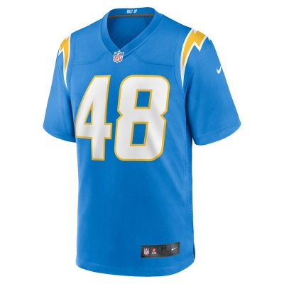 Men's Los Angeles Chargers Bud Dupree Powder Blue Team Game Jersey 02