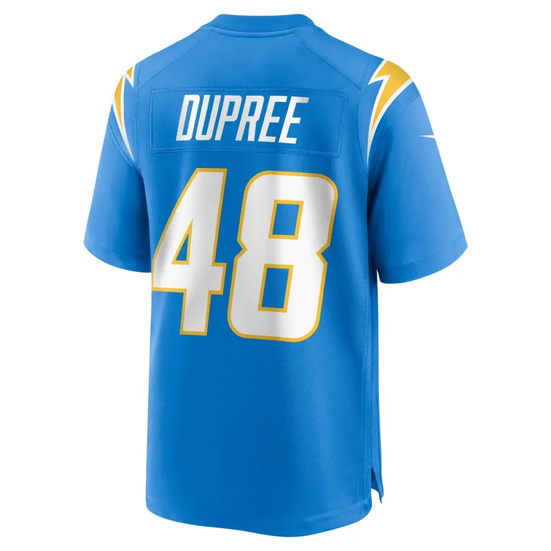 Men's Los Angeles Chargers Bud Dupree Powder Blue Team Game Jersey