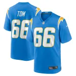 Men's Los Angeles Chargers Cameron Tom Powder Blue Game Jersey