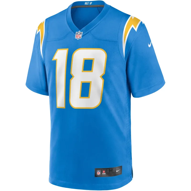 Men's Los Angeles Chargers Charlie Joiner Powder Blue Game Retired Player Jersey