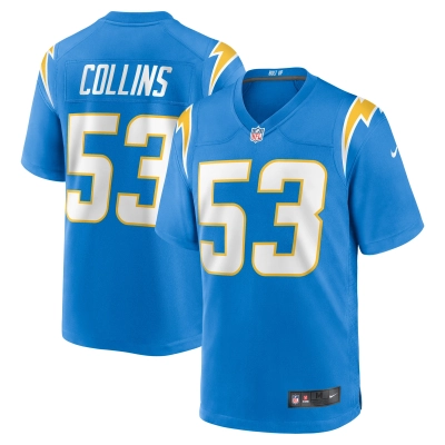 Men's Los Angeles Chargers Chris Collins Powder Blue Team Game Jersey 01