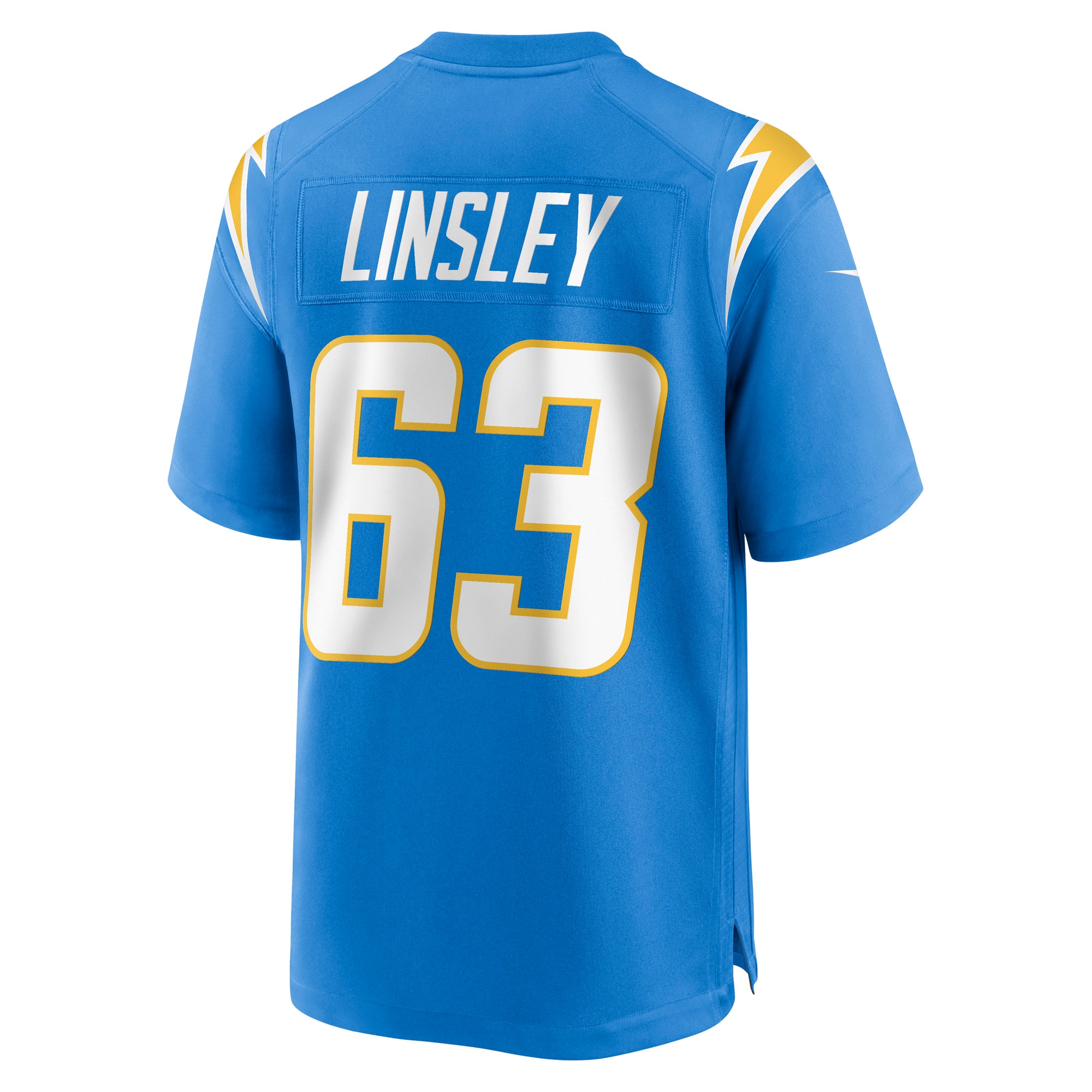 Men's Los Angeles Chargers Corey Linsley Powder Blue Game Player Jersey