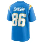 Men's Los Angeles Chargers Cornelius Johnson Powder Blue Team Game Jersey