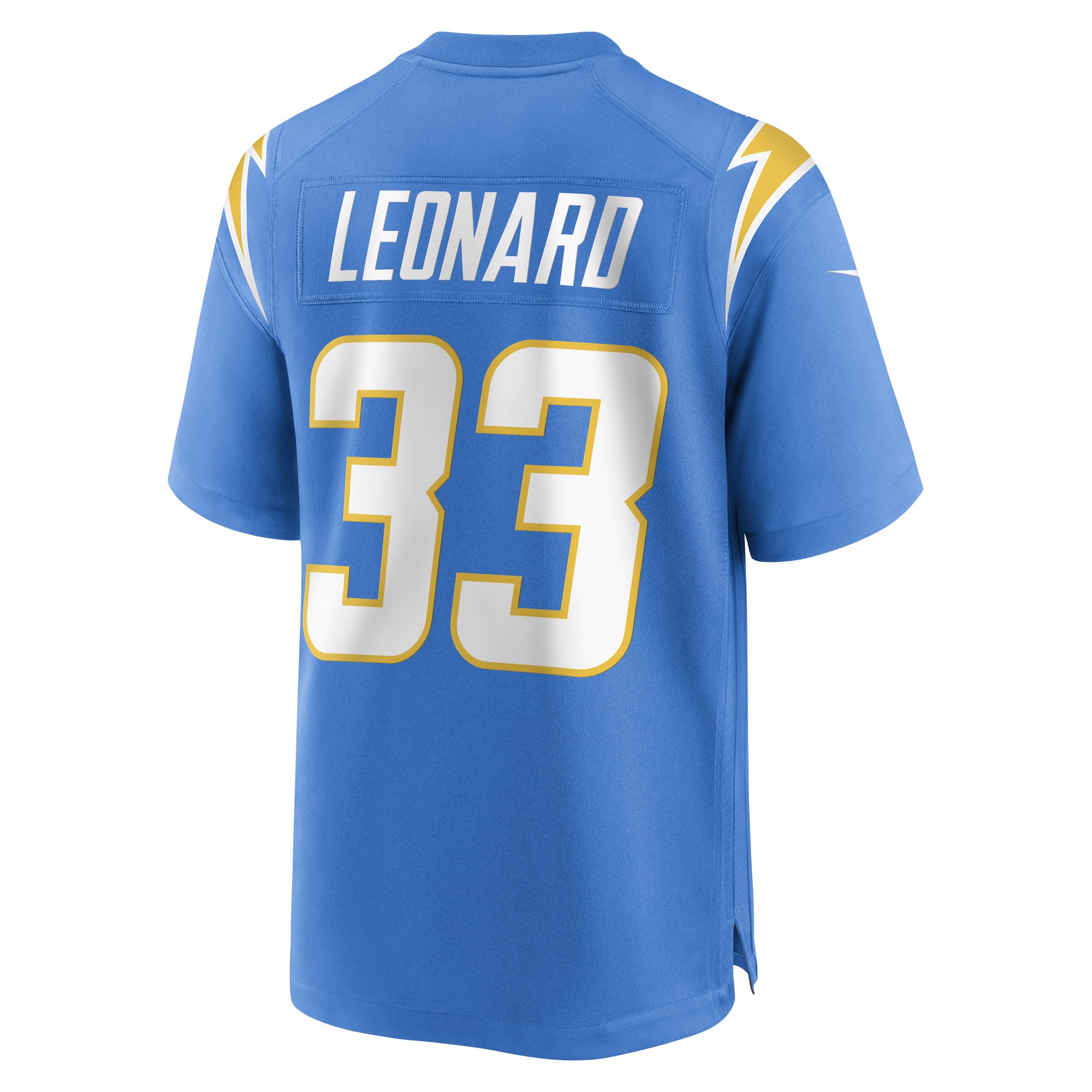 Men's Los Angeles Chargers Deane Leonard Powder Blue Game Player Jersey