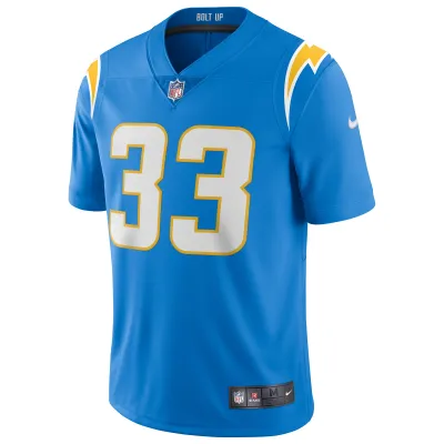 Men's Los Angeles Chargers Derwin James Powder Blue Vapor Limited Jersey 02