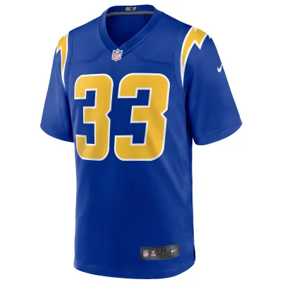 Men's Los Angeles Chargers Derwin James Royal 2nd Alternate Game Jersey 02