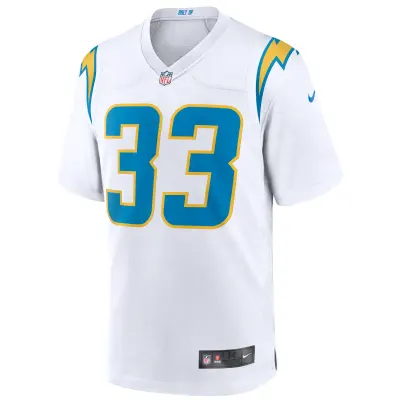 Men's Los Angeles Chargers Derwin James White Game Jersey 02