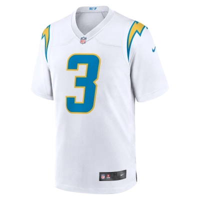 Men's Los Angeles Chargers Derwin James Jr. White Game Jersey 02
