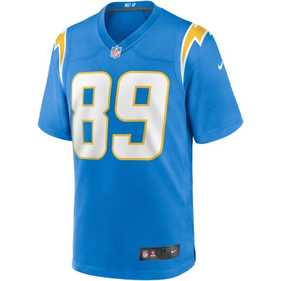 Men's Los Angeles Chargers Donald Parham Jr. Powder Blue Game Jersey 02