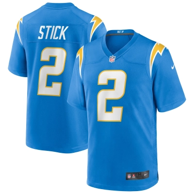 Men's Los Angeles Chargers Easton Stick Powder Blue Game Jersey 01
