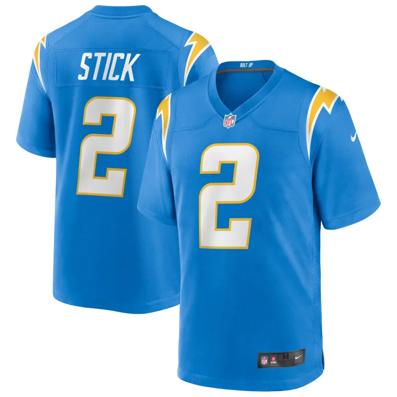 Men's Los Angeles Chargers Easton Stick Powder Blue Game Jersey