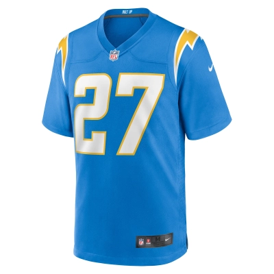 Men's Los Angeles Chargers Essang Bassey Powder Blue Game Jersey 02