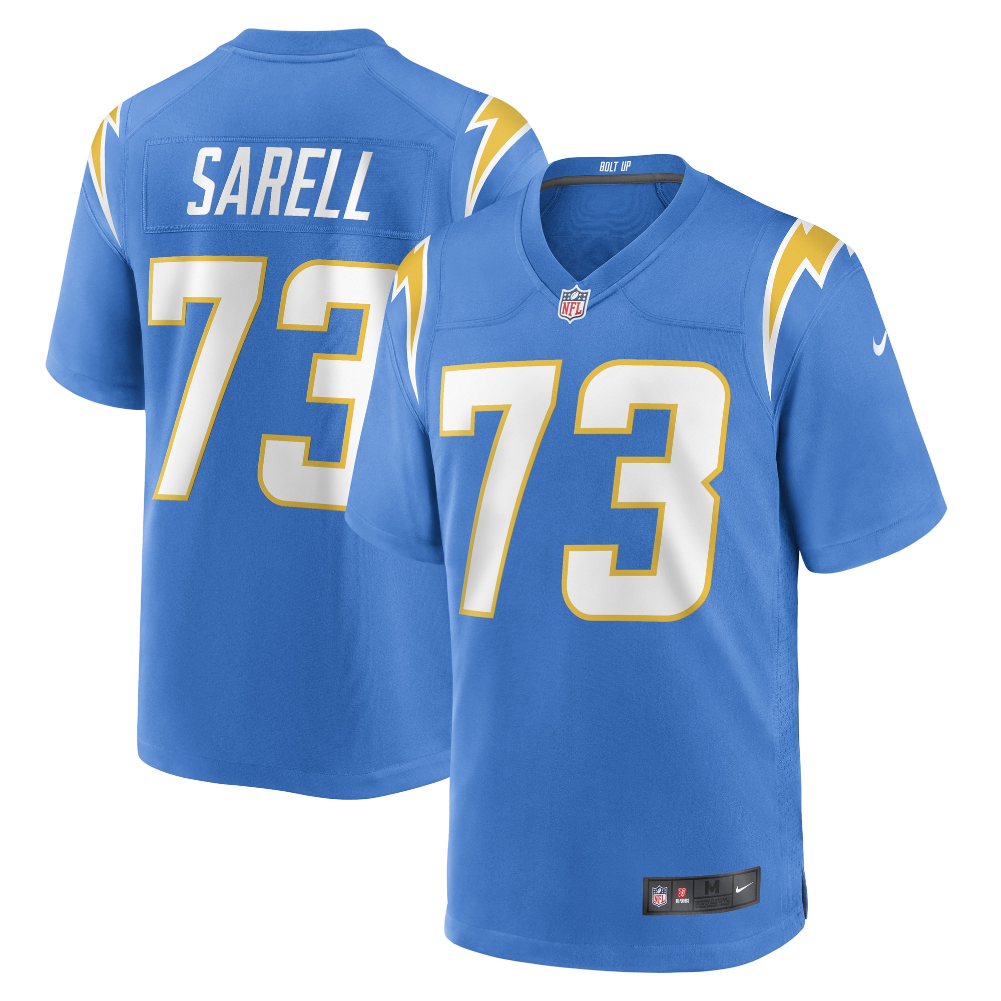 Men's Los Angeles Chargers Foster Sarell Powder Blue Game Player Jersey