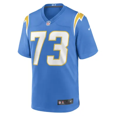 Men's Los Angeles Chargers Foster Sarell Powder Blue Game Player Jersey 02