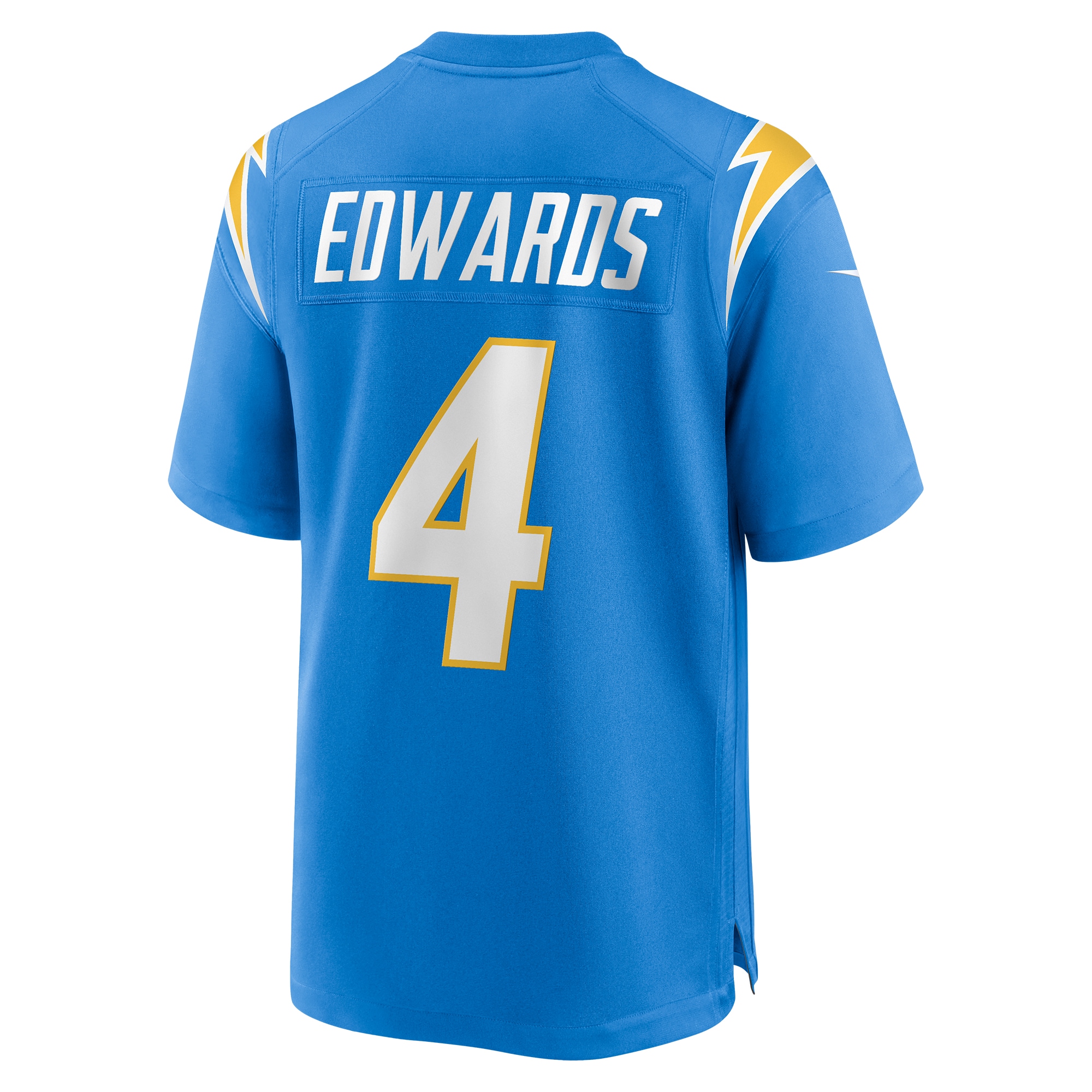Men's Los Angeles Chargers Gus Edwards Powder Blue Game Jersey
