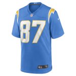 Men's Los Angeles Chargers Hunter Kampmoyer Powder Blue Game Player Jersey