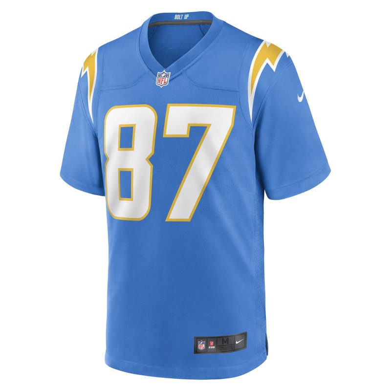 Men's Los Angeles Chargers Hunter Kampmoyer Powder Blue Game Player Jersey