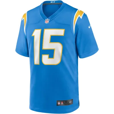 Men's Los Angeles Chargers Jalen Guyton Powder Blue Game Player Jersey 02
