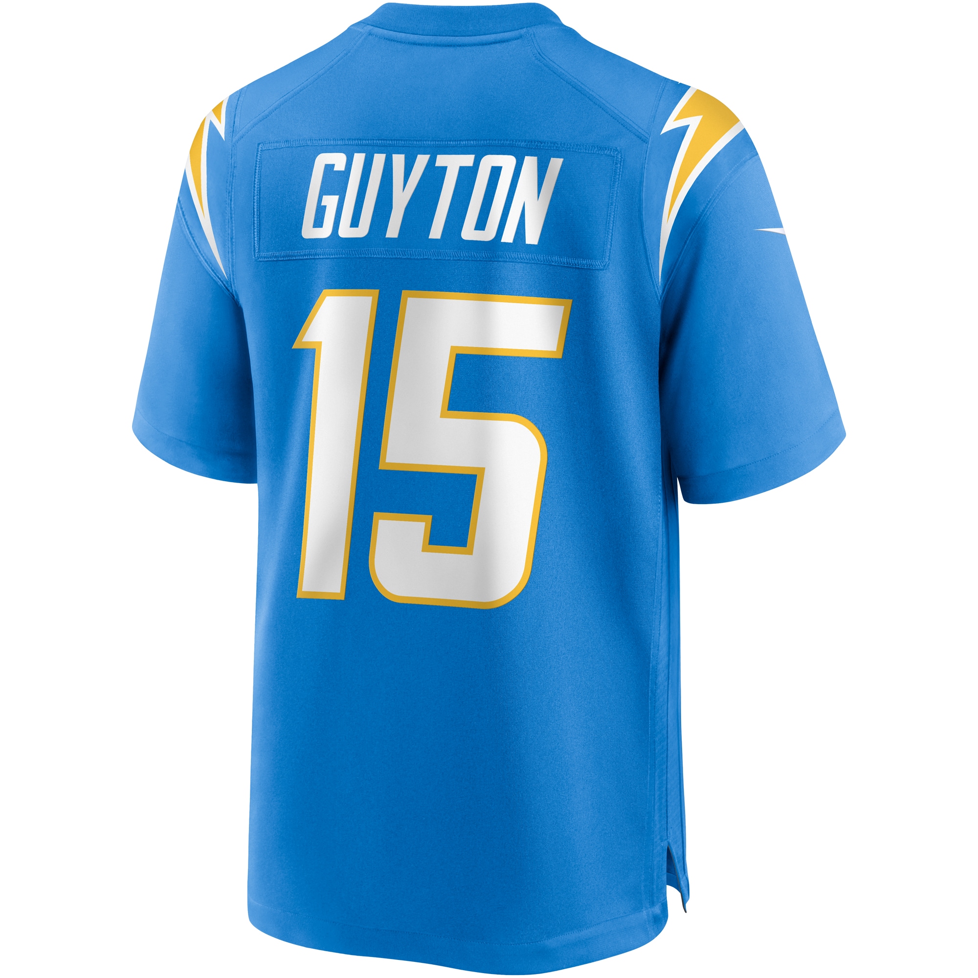 Men's Los Angeles Chargers Jalen Guyton Powder Blue Game Player Jersey